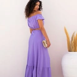 Φτηνός 🤩 The Fashion Project Σετ φούστα με Cropped τοπάκι - Μωβ 🎁 -Φορέματα Εκπτώσεις set fousta me cropped toopaki 104595 1o3b