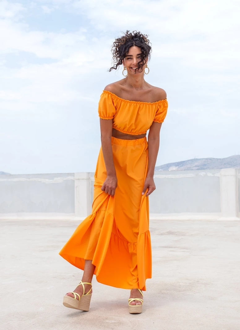 Εκπτωση 😍 The Fashion Project Σετ φούστα με Cropped τοπάκι - Πορτοκαλί ⭐ 7 Εκπτωση 😍 The Fashion Project Σετ φούστα με Cropped τοπάκι - Πορτοκαλί ⭐ - Image 7