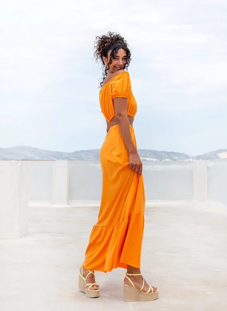 Εκπτωση 😍 The Fashion Project Σετ φούστα με Cropped τοπάκι - Πορτοκαλί ⭐ 3 Εκπτωση 😍 The Fashion Project Σετ φούστα με Cropped τοπάκι - Πορτοκαλί ⭐ - Image 3