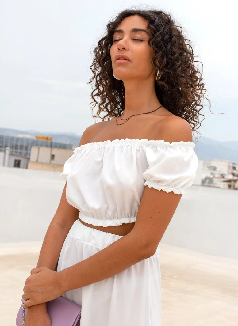 Flash Sale 🌟 The Fashion Project Σετ φούστα με Cropped τοπάκι - Λευκό 🔔 6 Flash Sale 🌟 The Fashion Project Σετ φούστα με Cropped τοπάκι - Λευκό 🔔 - Image 6