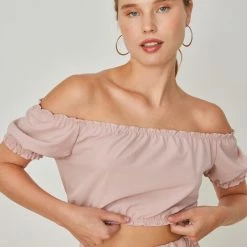 Προώθηση 🤩 The Fashion Project Σετ φούστα με Cropped τοπάκι - Nude 🎁 -Φορέματα Εκπτώσεις set fousta me cropped topaki 104592 empk