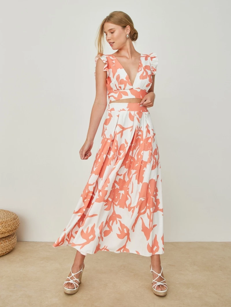 Ολοκαίνουργιο ⌛ The Fashion Project Σετ φούστα με δετό τοπ - Ροδακινί 🤩 1 Ολοκαίνουργιο ⌛ The Fashion Project Σετ φούστα με δετό τοπ - Ροδακινί 🤩