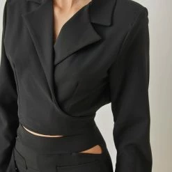 Best Pirce 🥰 The Fashion Project Σετ φούστα με μπολερό - Μαύρο 😍 -Φορέματα Εκπτώσεις set fousta me mpolero 100919 87mn