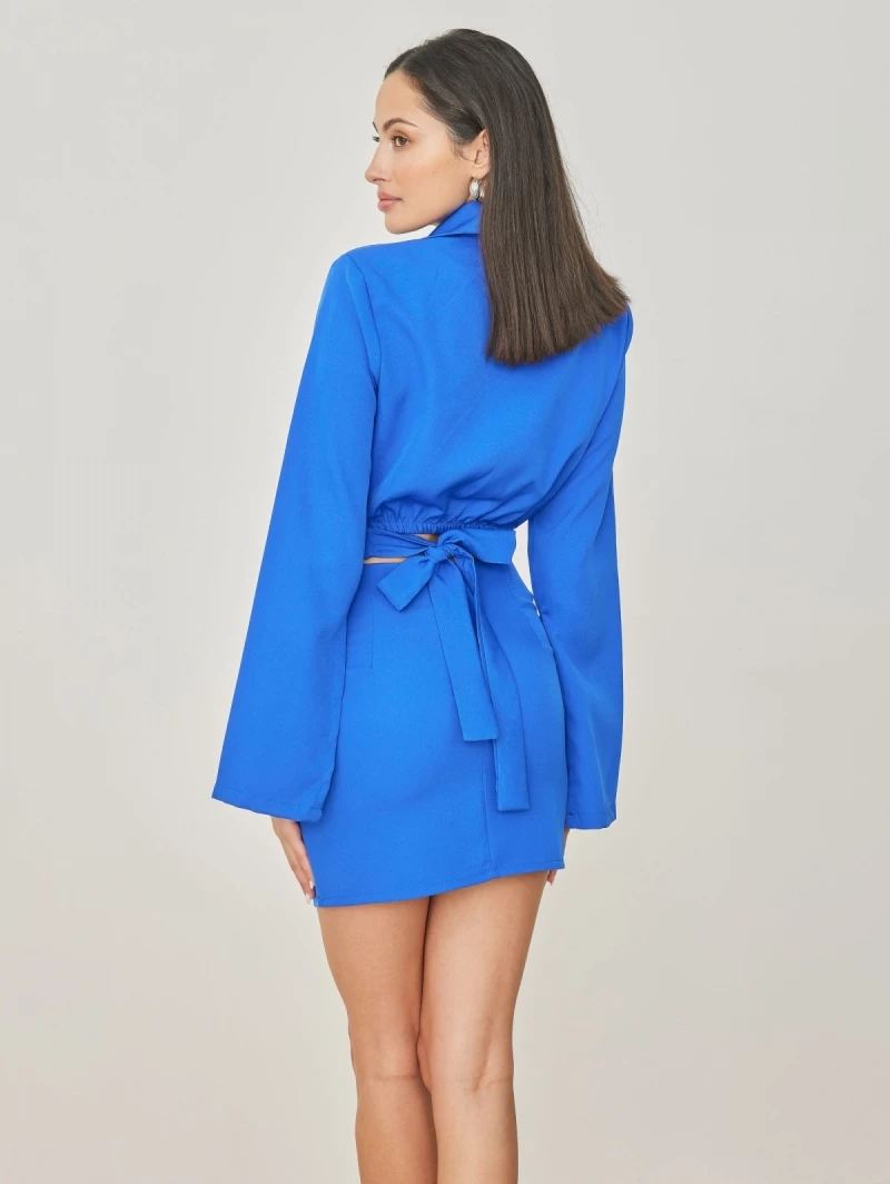 Προώθηση ⭐ The Fashion Project Σετ φούστα με μπολερό - Μπλε 👏 3 Προώθηση ⭐ The Fashion Project Σετ φούστα με μπολερό - Μπλε 👏 - Image 3