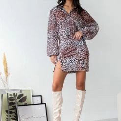 Εκπτωση 🔔 The Fashion Project Σετ φούστα με πουκάμισο διαφάνεια - Μαύρο/Μπεζ 🛒 -Φορέματα Εκπτώσεις set fousta me poukamiso diafaneia 106977 w5h6