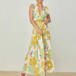 Αγορά ✔️ The Fashion Project Σετ φούστα με τοπ με μεγάλα λουλούδια - Κίτρινο 😍 -Φορέματα Εκπτώσεις set fousta me top me megala louloudia 104851 xa9j