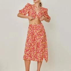 Πολύ καλή προσφορά ✨ The Fashion Project Σετ φούστα με τοπάκι - Κίτρινο ❤️