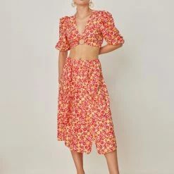 Πολύ καλή προσφορά ✨ The Fashion Project Σετ φούστα με τοπάκι - Κίτρινο ❤️ -Φορέματα Εκπτώσεις set fousta me topaki 105084 ualg