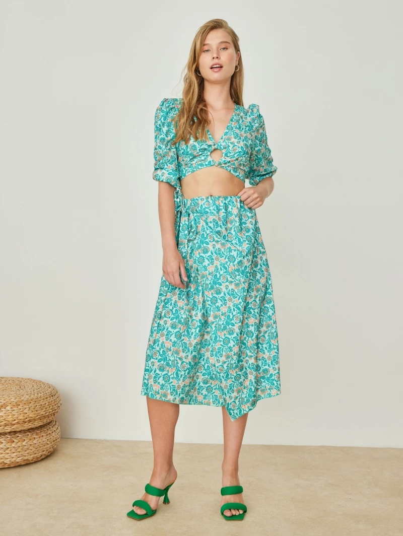 Best Pirce 🧨 The Fashion Project Σετ φούστα με τοπάκι - Μέντα 💯 2 Best Pirce 🧨 The Fashion Project Σετ φούστα με τοπάκι - Μέντα 💯 - Image 2