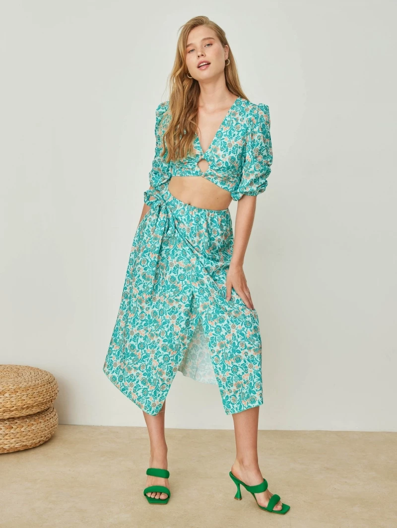 Best Pirce 🧨 The Fashion Project Σετ φούστα με τοπάκι - Μέντα 💯 3 Best Pirce 🧨 The Fashion Project Σετ φούστα με τοπάκι - Μέντα 💯 - Image 3