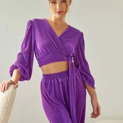 ΧΟΝΔΡΙΚΟ ΕΜΠΟΡΙΟ 🥰 The Fashion Project Σετ γκοφρέ παντελόνι με κρουαζέ τοπ - Μωβ 🎉 10 ΧΟΝΔΡΙΚΟ ΕΜΠΟΡΙΟ 🥰 The Fashion Project Σετ γκοφρέ παντελόνι με κρουαζέ τοπ - Μωβ 🎉 -Φορέματα Εκπτώσεις set gkofre panteloni me krouaze top 108514 ito8