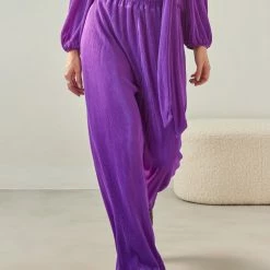 ΧΟΝΔΡΙΚΟ ΕΜΠΟΡΙΟ 🥰 The Fashion Project Σετ γκοφρέ παντελόνι με κρουαζέ τοπ - Μωβ 🎉 15 ΧΟΝΔΡΙΚΟ ΕΜΠΟΡΙΟ 🥰 The Fashion Project Σετ γκοφρέ παντελόνι με κρουαζέ τοπ - Μωβ 🎉 -Φορέματα Εκπτώσεις set gkofre panteloni me krouaze top 108514 mrzd