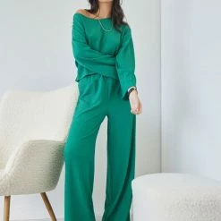 Καλύτερες κριτικές για 😀 The Fashion Project Σετ γκοφρέ παντελόνι με τοπ - Πράσινο ✔️ -Φορέματα Εκπτώσεις set gkofre panteloni me top 108085 u6wl