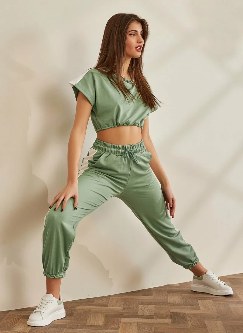 Τοπ 10 🤩 The Fashion Project Σετ Jogger παντελόνι και φουτεράκι με ρίγα - Μέντα 😉 6 Τοπ 10 🤩 The Fashion Project Σετ Jogger παντελόνι και φουτεράκι με ρίγα - Μέντα 😉 - Image 6