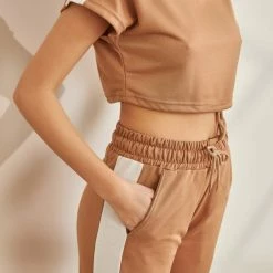 Φορέματα Εκπτώσεις -Φορέματα Εκπτώσεις set jogger panteloni kai fouteraki me riga 89262 4sp2