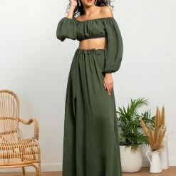 Best Pirce 🧨 The Fashion Project Σετ λινή φούστα με Cropped τοπάκι - Χακί ⌛ 9 Best Pirce 🧨 The Fashion Project Σετ λινή φούστα με Cropped τοπάκι - Χακί ⌛ -Φορέματα Εκπτώσεις set lini fousta me cropped topaki 105197 w0kt