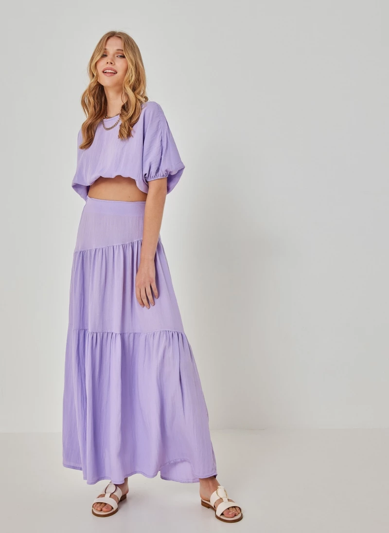 Best Pirce 🤩 The Fashion Project Σετ λινή φούστα με τοπάκι - Λιλά 🛒 1 Best Pirce 🤩 The Fashion Project Σετ λινή φούστα με τοπάκι - Λιλά 🛒