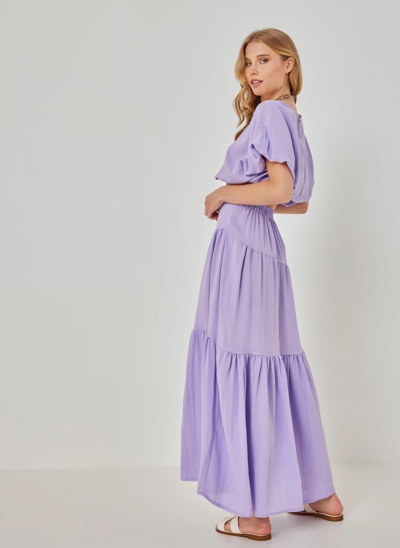 Best Pirce 🤩 The Fashion Project Σετ λινή φούστα με τοπάκι - Λιλά 🛒 4 Best Pirce 🤩 The Fashion Project Σετ λινή φούστα με τοπάκι - Λιλά 🛒 - Image 4