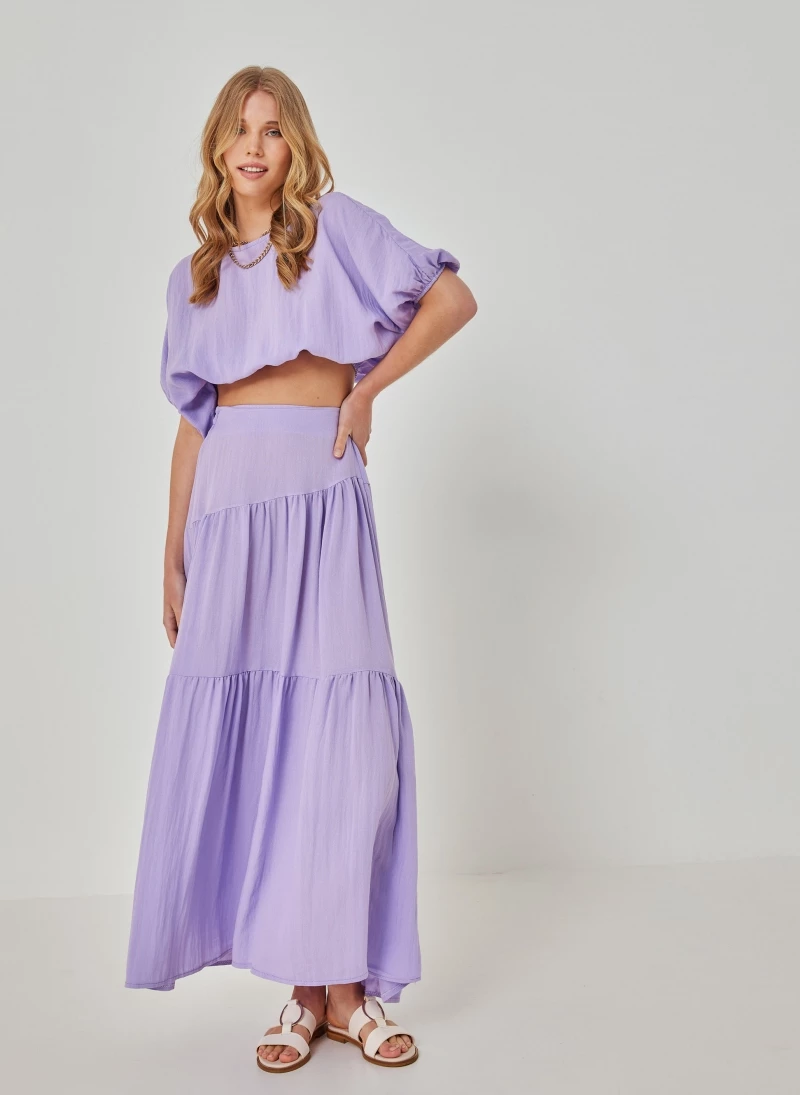 Best Pirce 🤩 The Fashion Project Σετ λινή φούστα με τοπάκι - Λιλά 🛒 6 Best Pirce 🤩 The Fashion Project Σετ λινή φούστα με τοπάκι - Λιλά 🛒 - Image 6