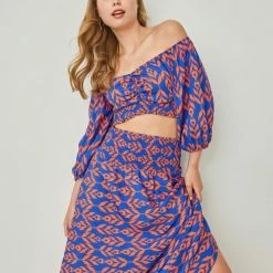 Προώθηση 🛒 The Fashion Project Σετ μάξι φούστα με τοπ - Μπλε σκούρο 🎉