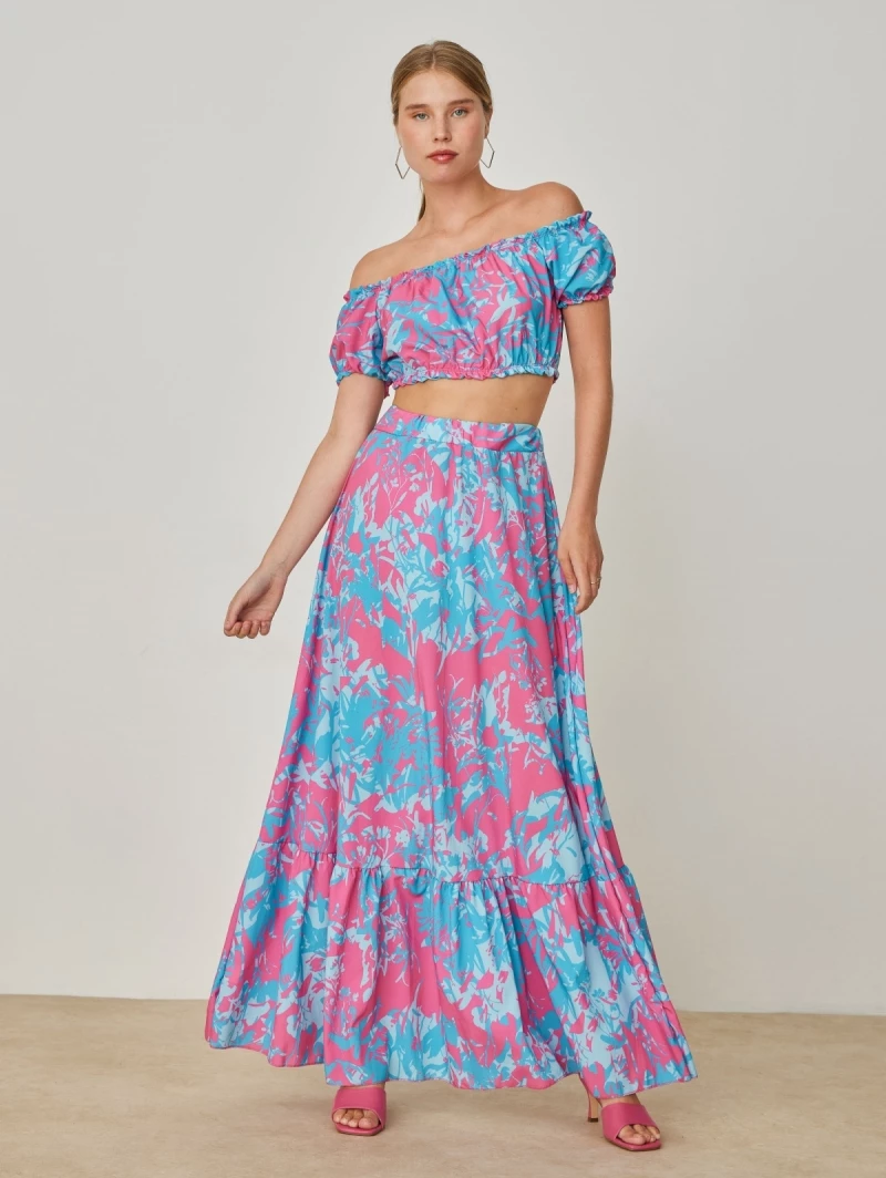 Το φθηνότερο ✨ The Fashion Project Σετ Maxi φούστα με Crop Top - Φούξια ✔️ 4 Το φθηνότερο ✨ The Fashion Project Σετ Maxi φούστα με Crop Top - Φούξια ✔️ - Image 4