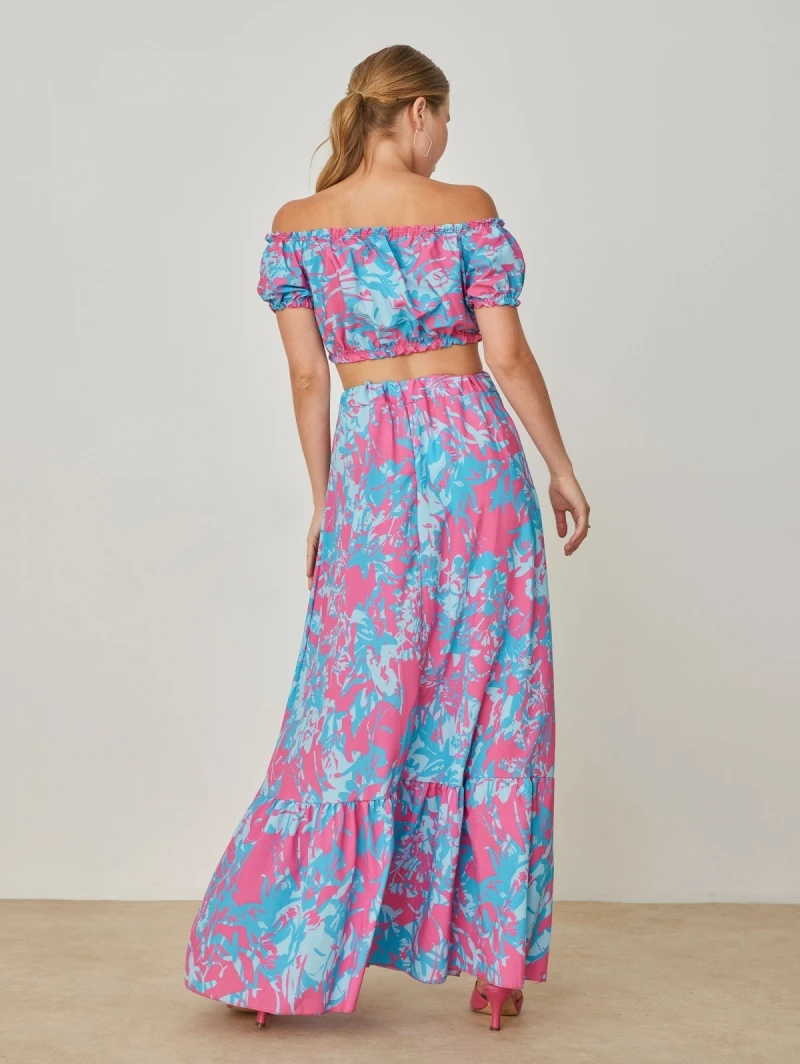 Το φθηνότερο ✨ The Fashion Project Σετ Maxi φούστα με Crop Top - Φούξια ✔️ 3 Το φθηνότερο ✨ The Fashion Project Σετ Maxi φούστα με Crop Top - Φούξια ✔️ - Image 3