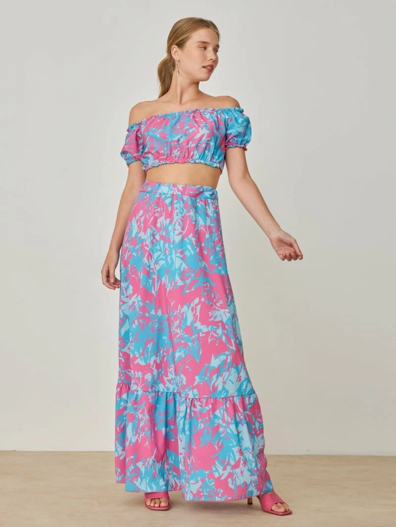 Το φθηνότερο ✨ The Fashion Project Σετ Maxi φούστα με Crop Top - Φούξια ✔️ 1 Το φθηνότερο ✨ The Fashion Project Σετ Maxi φούστα με Crop Top - Φούξια ✔️