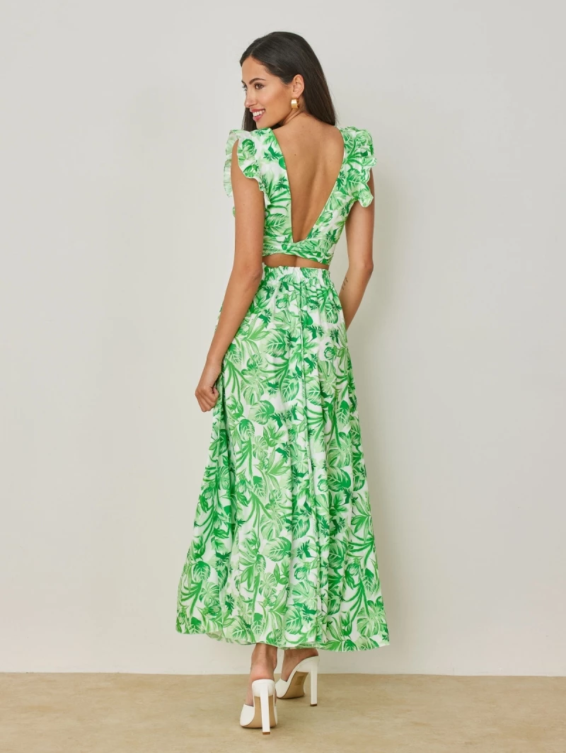 Αγορά ❤️ The Fashion Project Σετ Maxi φούστα με τοπάκι Floral - Λαχανί 🥰 5 Αγορά ❤️ The Fashion Project Σετ Maxi φούστα με τοπάκι Floral - Λαχανί 🥰 - Image 5