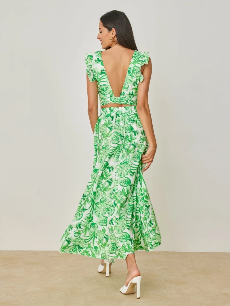 Αγορά ❤️ The Fashion Project Σετ Maxi φούστα με τοπάκι Floral - Λαχανί 🥰 7 Αγορά ❤️ The Fashion Project Σετ Maxi φούστα με τοπάκι Floral - Λαχανί 🥰 - Image 7