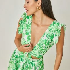 Αγορά ❤️ The Fashion Project Σετ Maxi φούστα με τοπάκι Floral - Λαχανί 🥰 9 Αγορά ❤️ The Fashion Project Σετ Maxi φούστα με τοπάκι Floral - Λαχανί 🥰 -Φορέματα Εκπτώσεις set maxi fousta me topaki floral 103797 u3ct