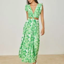 Αγορά ❤️ The Fashion Project Σετ Maxi φούστα με τοπάκι Floral - Λαχανί 🥰 10 Αγορά ❤️ The Fashion Project Σετ Maxi φούστα με τοπάκι Floral - Λαχανί 🥰 -Φορέματα Εκπτώσεις set maxi fousta me topaki floral 103797 xeal