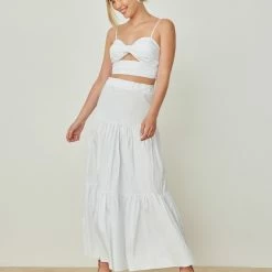 Καλύτερες κριτικές για ⭐ The Fashion Project Σετ μονόχρωμη φούστα με μπουστάκι - Λευκό 💯 -Φορέματα Εκπτώσεις set monoxrwmi fousta me mpoustaki 104991 kf3w