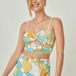 Τοπ 10 🛒 The Fashion Project Σετ μπουστάκι με φούστα - Κίτρινο ✔️ -Φορέματα Εκπτώσεις set mpoustaki me fousta 104986 ps8u