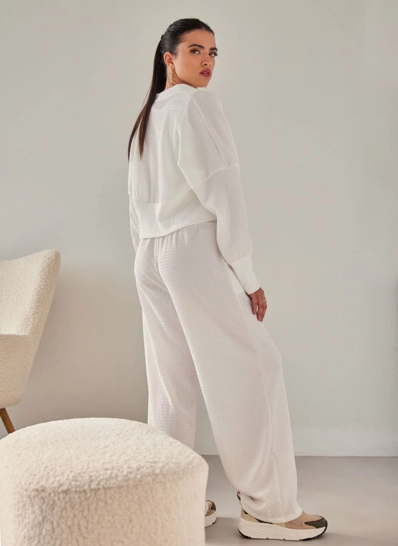 ΧΟΝΔΡΙΚΟ ΕΜΠΟΡΙΟ 😍 The Fashion Project Σετ παντελόνα με τοπ και Cropped ζακέτα - Λευκό ✨ 4 ΧΟΝΔΡΙΚΟ ΕΜΠΟΡΙΟ 😍 The Fashion Project Σετ παντελόνα με τοπ και Cropped ζακέτα - Λευκό ✨ - Image 4