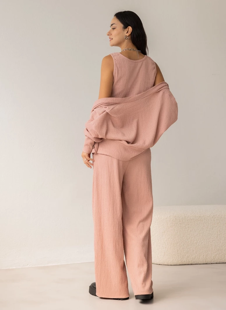 Φτηνός ❤️ The Fashion Project Σετ παντελόνα με τοπ και Cropped ζακέτα - Σάπιο μήλο ⌛ 4 Φτηνός ❤️ The Fashion Project Σετ παντελόνα με τοπ και Cropped ζακέτα - Σάπιο μήλο ⌛ - Image 4