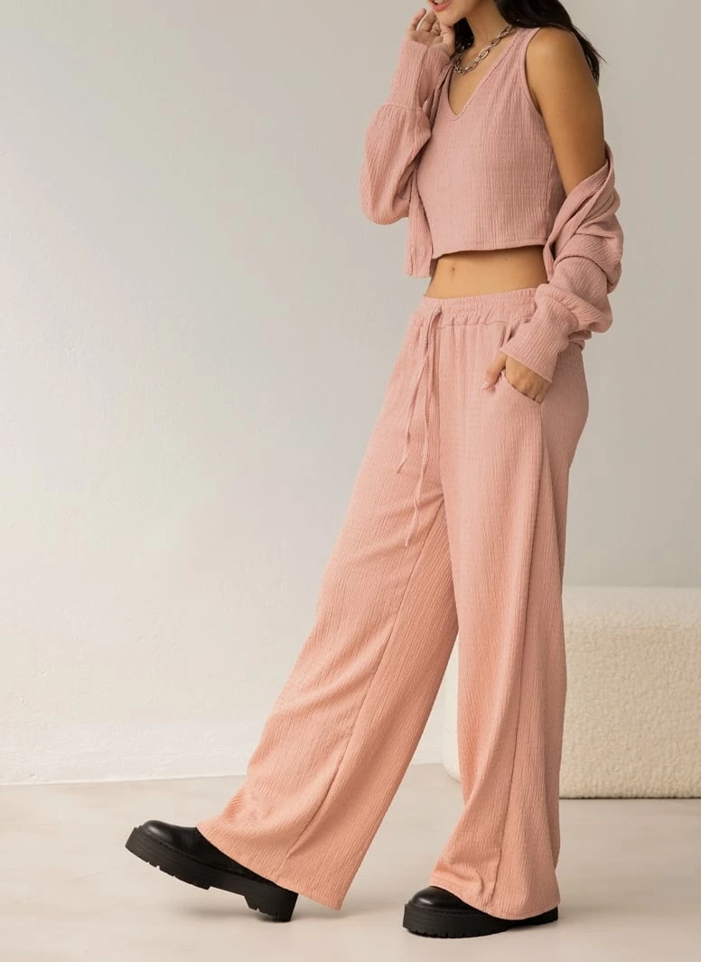 Φτηνός ❤️ The Fashion Project Σετ παντελόνα με τοπ και Cropped ζακέτα - Σάπιο μήλο ⌛ 1 Φτηνός ❤️ The Fashion Project Σετ παντελόνα με τοπ και Cropped ζακέτα - Σάπιο μήλο ⌛