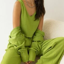 Η καλύτερη συμφωνία 😍 The Fashion Project Σετ παντελόνα με τοπ και Cropped ζακέτα - Lime 👏 7 Η καλύτερη συμφωνία 😍 The Fashion Project Σετ παντελόνα με τοπ και Cropped ζακέτα - Lime 👏 -Φορέματα Εκπτώσεις set pantelona me top kai cropped zaketa 107762 ttvf