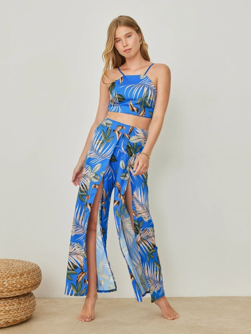 Flash Sale 🔥 The Fashion Project Σετ παντελόνι με ανοίγματα και τοπάκι - Μπλε 👏 3 Flash Sale 🔥 The Fashion Project Σετ παντελόνι με ανοίγματα και τοπάκι - Μπλε 👏 - Image 3