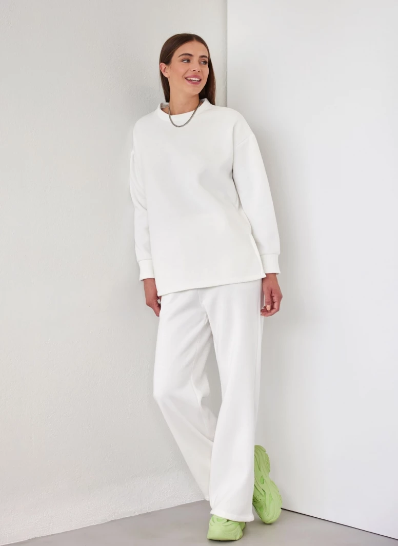 Πολύ καλή προσφορά ✔️ The Fashion Project Σετ παντελόνι με μπλούζα φούτερ - Λευκό ✨ 3 Πολύ καλή προσφορά ✔️ The Fashion Project Σετ παντελόνι με μπλούζα φούτερ - Λευκό ✨ - Image 3