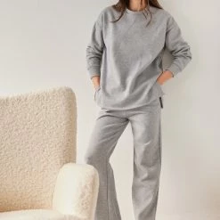 Το φθηνότερο ✔️ The Fashion Project Σετ παντελόνι με μπλούζα φούτερ - Γκρι 😀 -Φορέματα Εκπτώσεις set panteloni me mplouza fouter 108913 k42k
