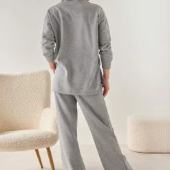 Το φθηνότερο ✔️ The Fashion Project Σετ παντελόνι με μπλούζα φούτερ - Γκρι 😀 -Φορέματα Εκπτώσεις set panteloni me mplouza fouter 108913 y109