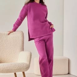 Flash Sale 🔥 The Fashion Project Σετ παντελόνι με μπλούζα φούτερ - Magenta 👍