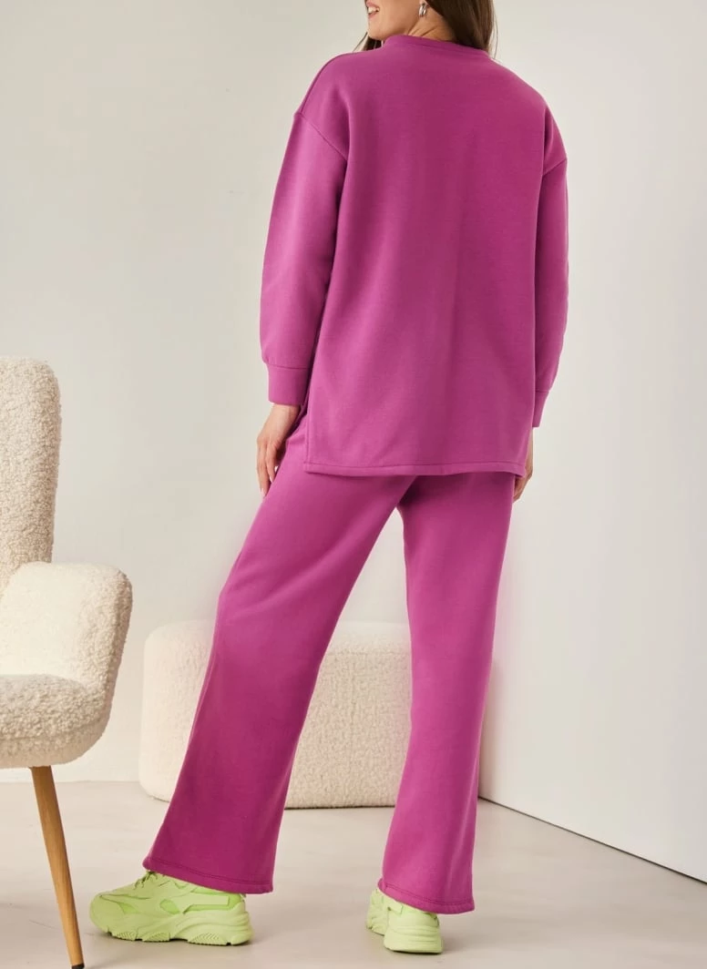 Flash Sale 🔥 The Fashion Project Σετ παντελόνι με μπλούζα φούτερ - Magenta 👍 3 Flash Sale 🔥 The Fashion Project Σετ παντελόνι με μπλούζα φούτερ - Magenta 👍 - Image 3