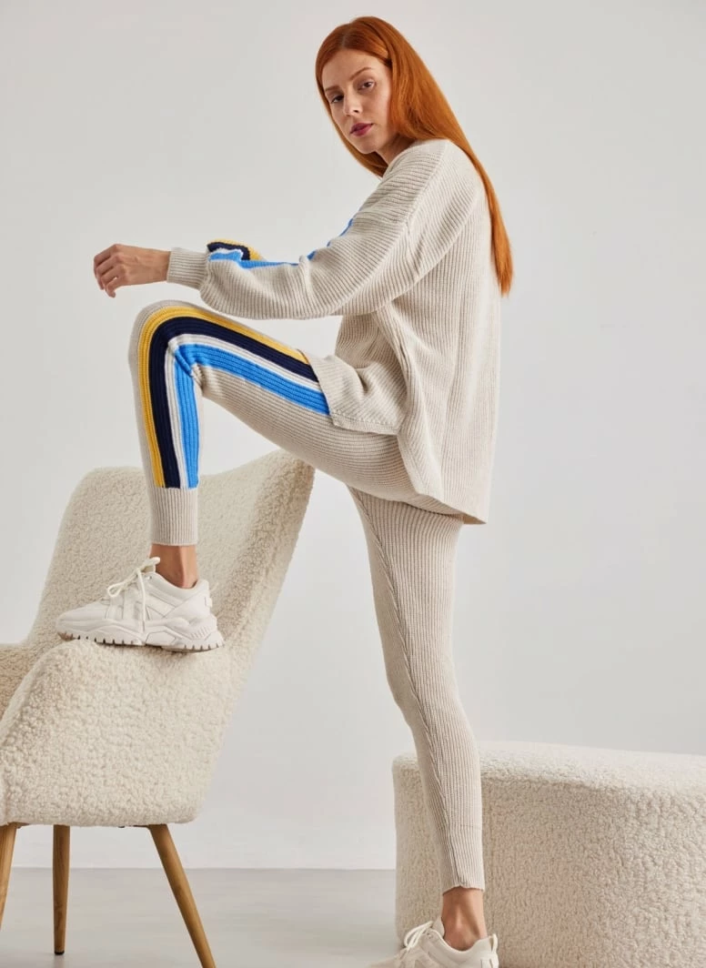 Φτηνός 🥰 The Fashion Project Σετ πλεκτή φόρμα με πουλόβερ - Μπεζ ✨ 2 Φτηνός 🥰 The Fashion Project Σετ πλεκτή φόρμα με πουλόβερ - Μπεζ ✨ - Image 2