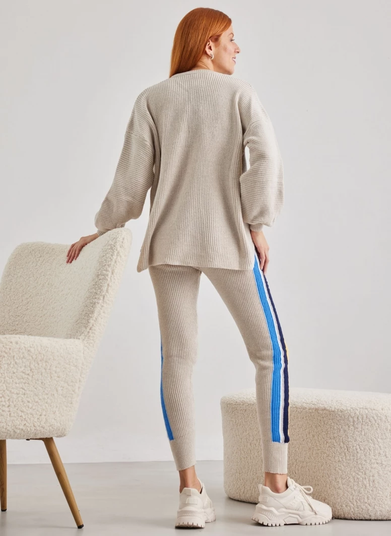 Φτηνός 🥰 The Fashion Project Σετ πλεκτή φόρμα με πουλόβερ - Μπεζ ✨ 4 Φτηνός 🥰 The Fashion Project Σετ πλεκτή φόρμα με πουλόβερ - Μπεζ ✨ - Image 4