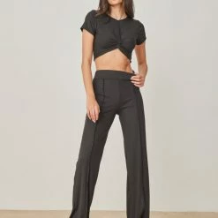 Η καλύτερη συμφωνία 🎉 The Fashion Project Σετ ριπ παντελόνι με τοπάκι - Μαύρο 🌟 -Φορέματα Εκπτώσεις set rip panteloni me topaki 102201 tsug