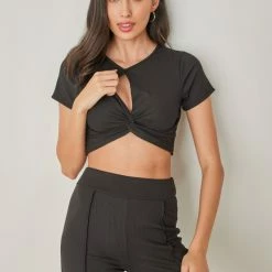 Η καλύτερη συμφωνία 🎉 The Fashion Project Σετ ριπ παντελόνι με τοπάκι - Μαύρο 🌟 -Φορέματα Εκπτώσεις set rip panteloni me topaki 102201 xh8d