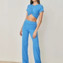 Φτηνός ✔️ The Fashion Project Σετ ριπ παντελόνι με τοπάκι - Μπλε ❤️ -Φορέματα Εκπτώσεις set rip panteloni me topaki 102203 n8us