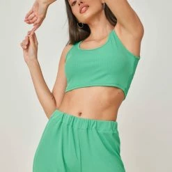 Εκπτωση 🎉 The Fashion Project Σετ ριπ Wide Leg παντελόνι με τοπ - Πράσινο ✨ 7 Εκπτωση 🎉 The Fashion Project Σετ ριπ Wide Leg παντελόνι με τοπ - Πράσινο ✨ -Φορέματα Εκπτώσεις set rip wide leg panteloni me top 102188 hx4z