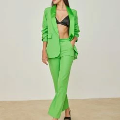 Best Pirce ❤️ The Fashion Project Σετ σακάκι με παντελόνι και σατέν λεπτομέρειες - Πράσινο 🥰 10 Best Pirce ❤️ The Fashion Project Σετ σακάκι με παντελόνι και σατέν λεπτομέρειες - Πράσινο 🥰 -Φορέματα Εκπτώσεις set sakaki me panteloni kai saten leptomereies 103193 ryjp